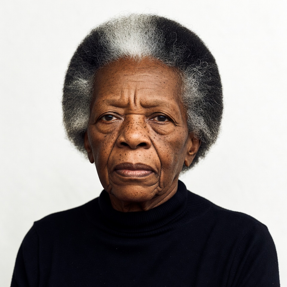 Elderly African-American woman portrait Elderly African-American woman portrait