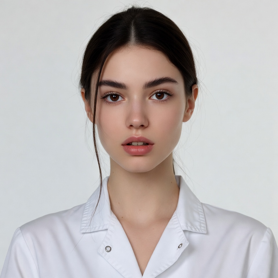 Young woman in white shirt Young woman in white shirt