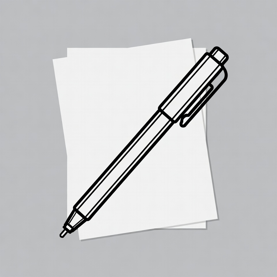 Pen on Stack of Papers Pen on Stack of Papers