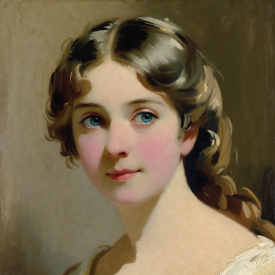 Young woman with blue eyes portrait Young woman with blue eyes portrait