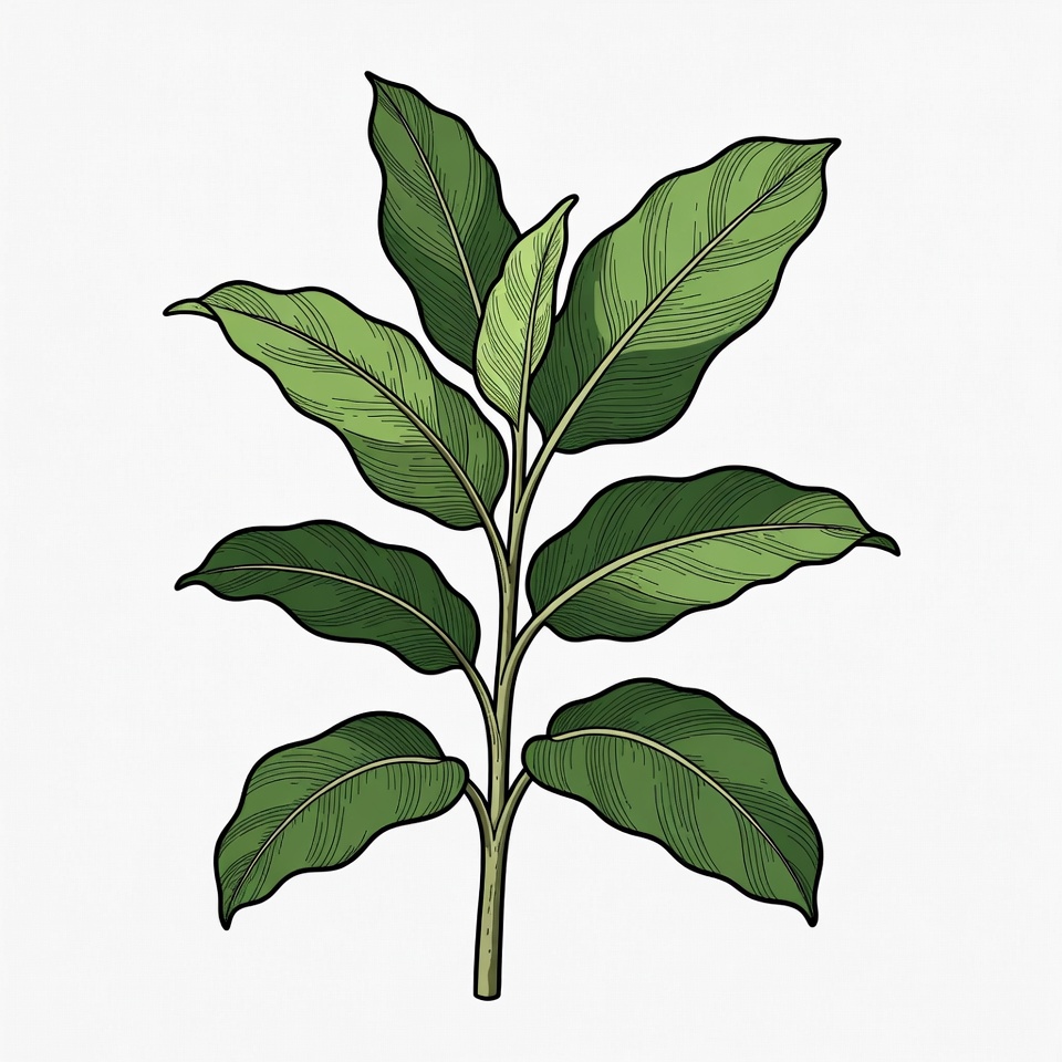 Green Leaf Plant Illustration Green Leaf Plant Illustration