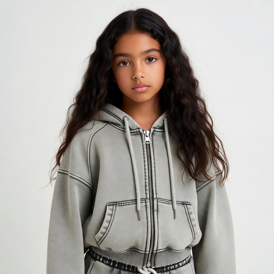 Girl in gray hoodie Girl in gray hoodie