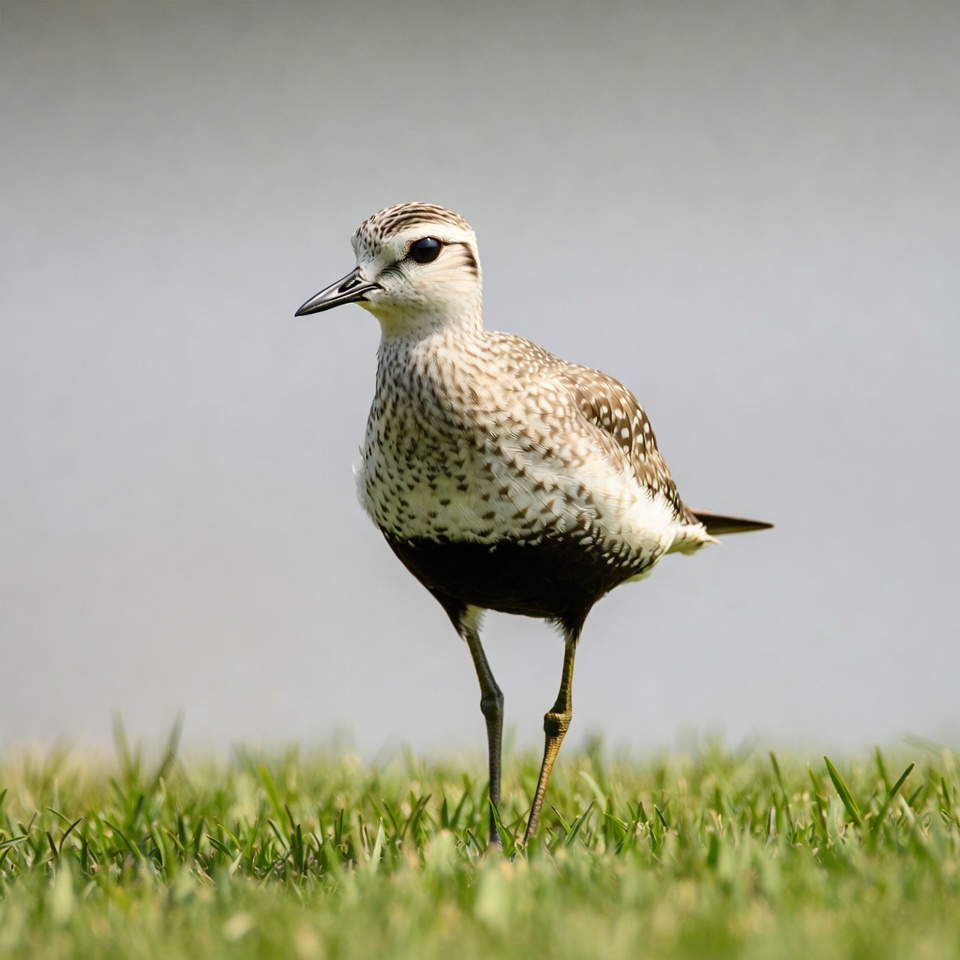 Killdeer standing on green grass Killdeer standing on green grass