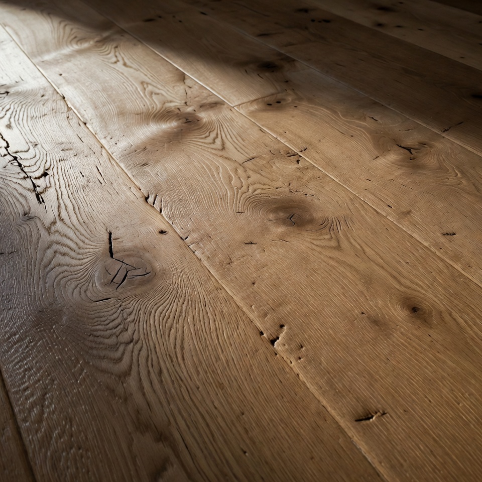 Sunlit rustic hardwood floor Sunlit rustic hardwood floor