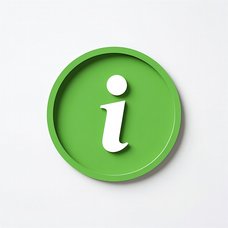 Green Information Icon Symbol Green Information Icon Symbol
