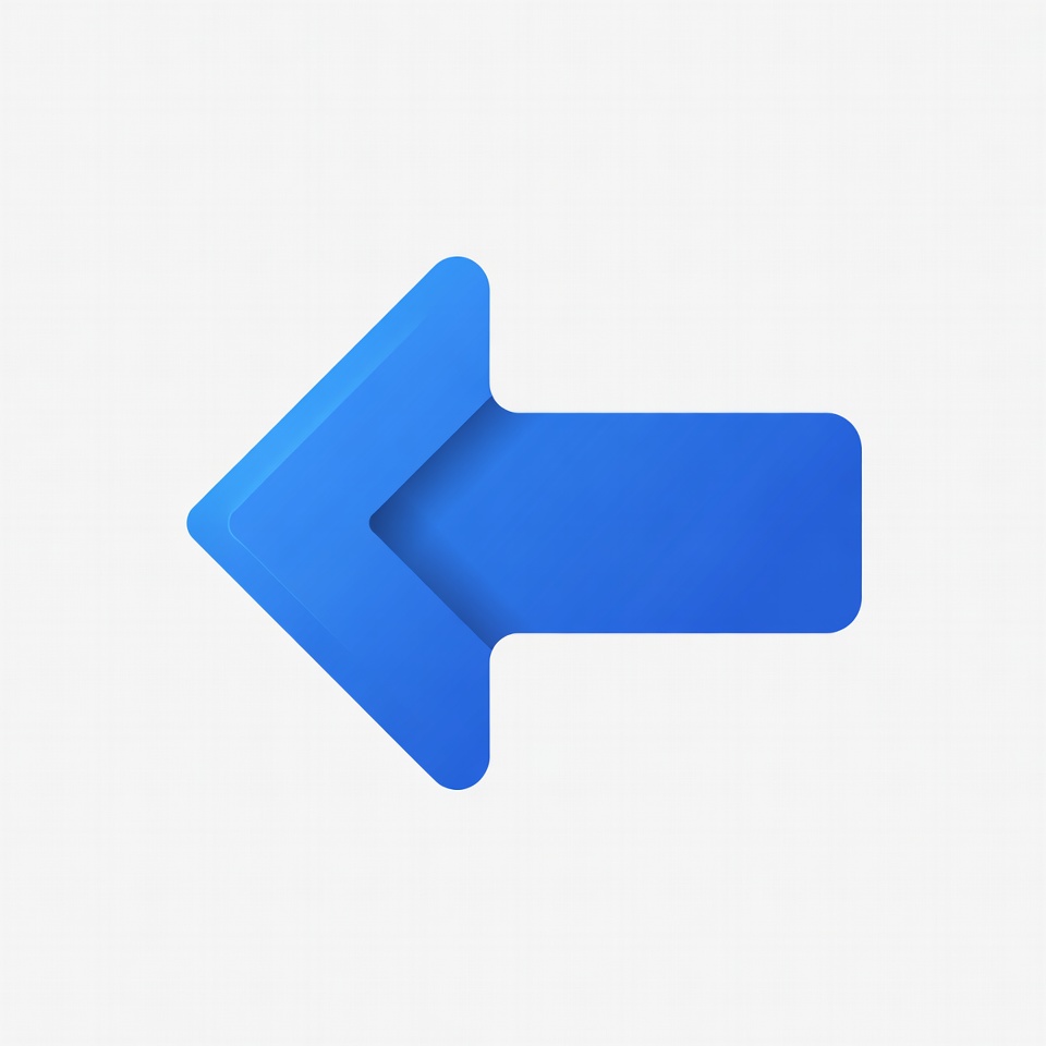 Blue Left Arrow Icon Blue Left Arrow Icon