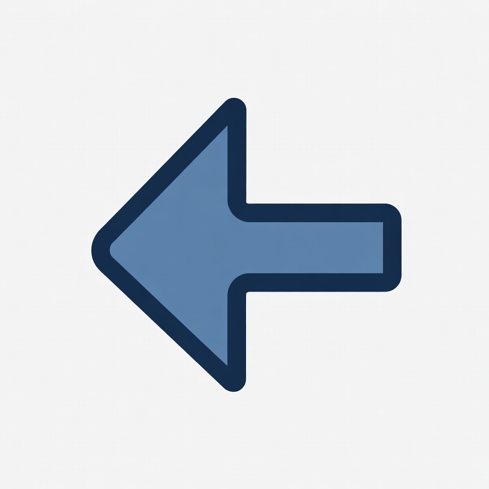 Blue Left Arrow Icon Blue Left Arrow Icon