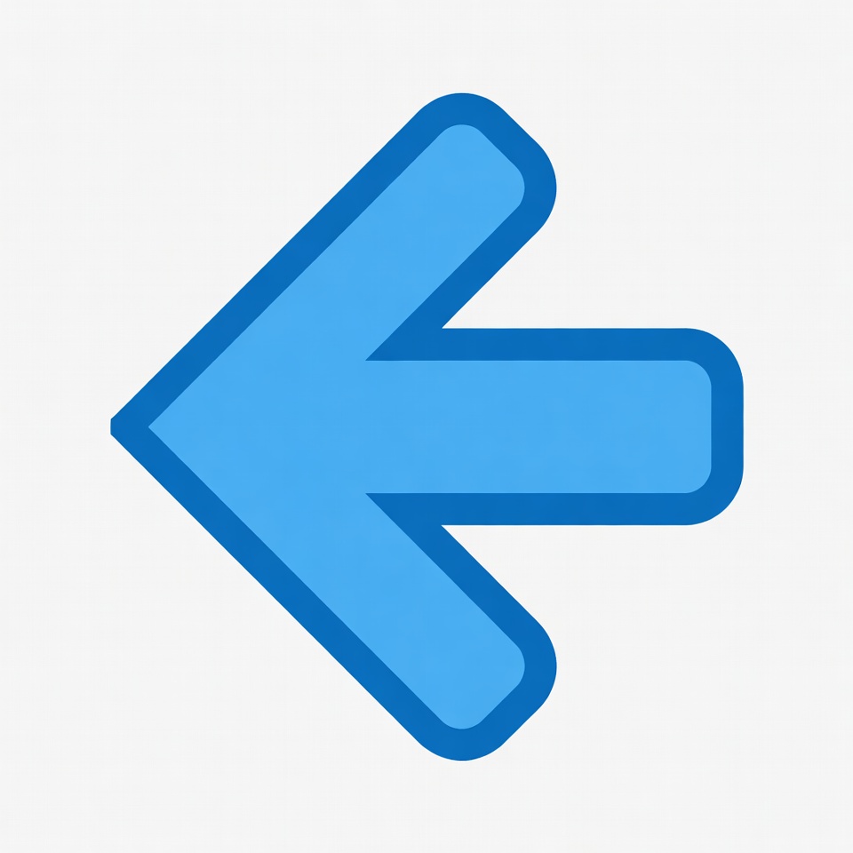 Blue Left Arrow Icon Blue Left Arrow Icon