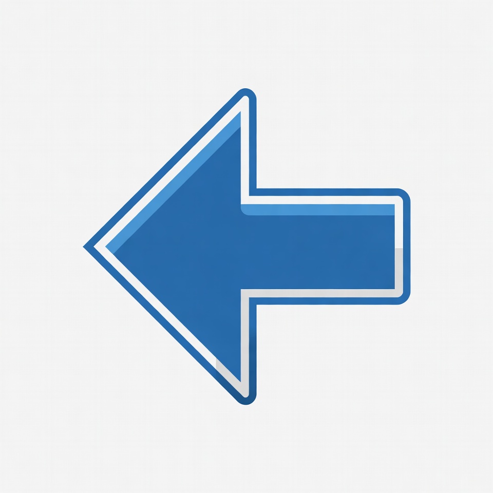 Blue Left Arrow Icon Blue Left Arrow Icon