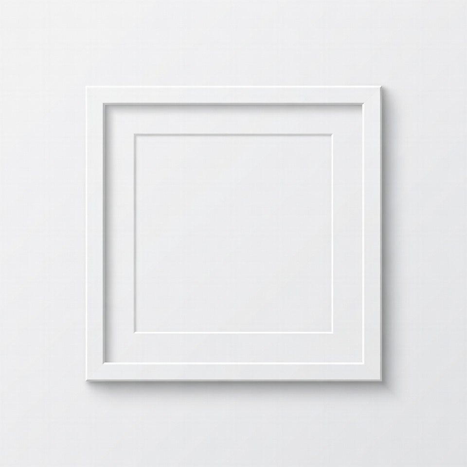 Empty White Picture Frame Empty White Picture Frame