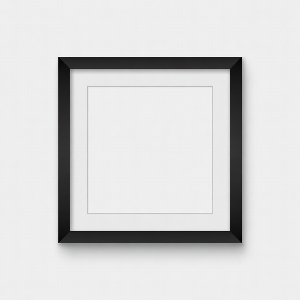 Empty Black Picture Frame Empty Black Picture Frame