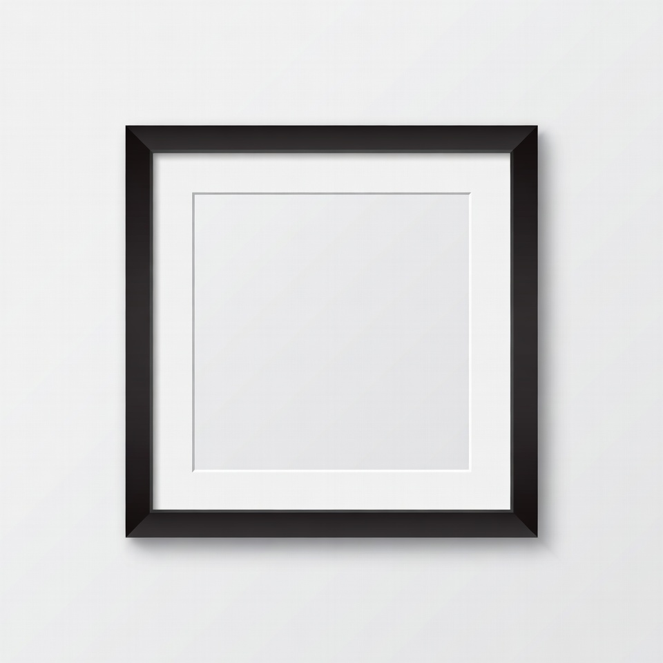 Black Empty Picture Frame Black Empty Picture Frame