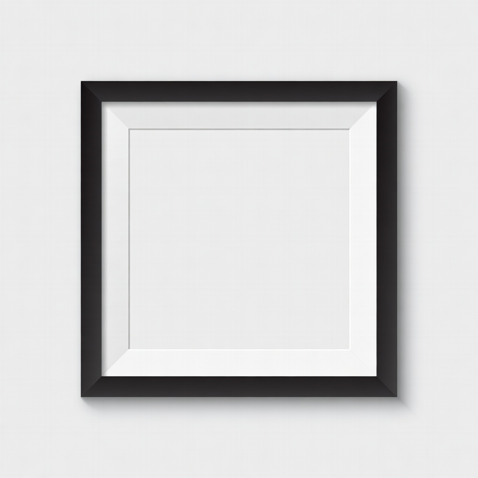 Empty Black Picture Frame Empty Black Picture Frame