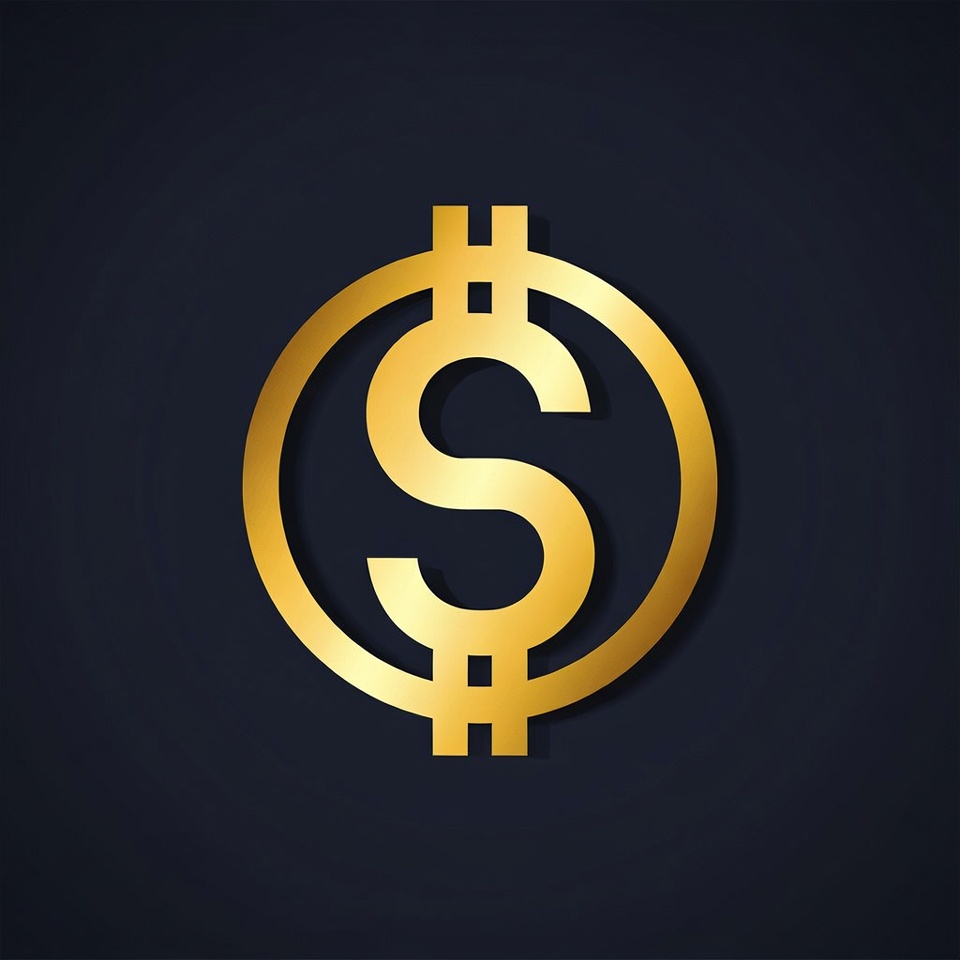 Golden Dollar Sign Icon Golden Dollar Sign Icon