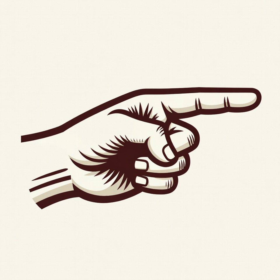 Pointing hand illustration Pointing hand illustration
