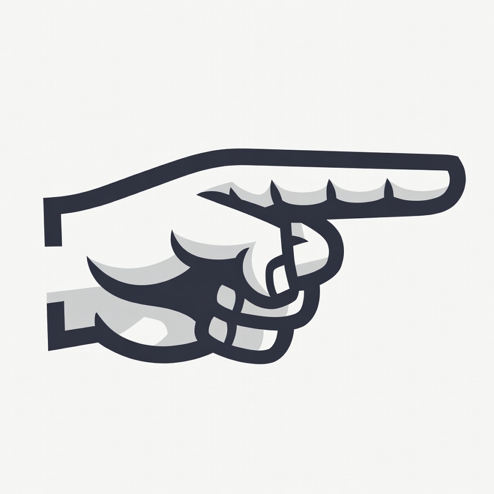 Pointing hand icon Pointing hand icon