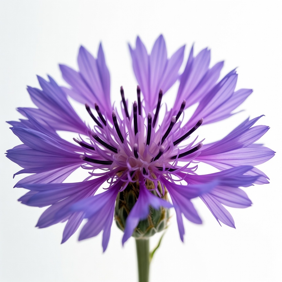 Purple Cornflower Flower Closeup Purple Cornflower Flower Closeup