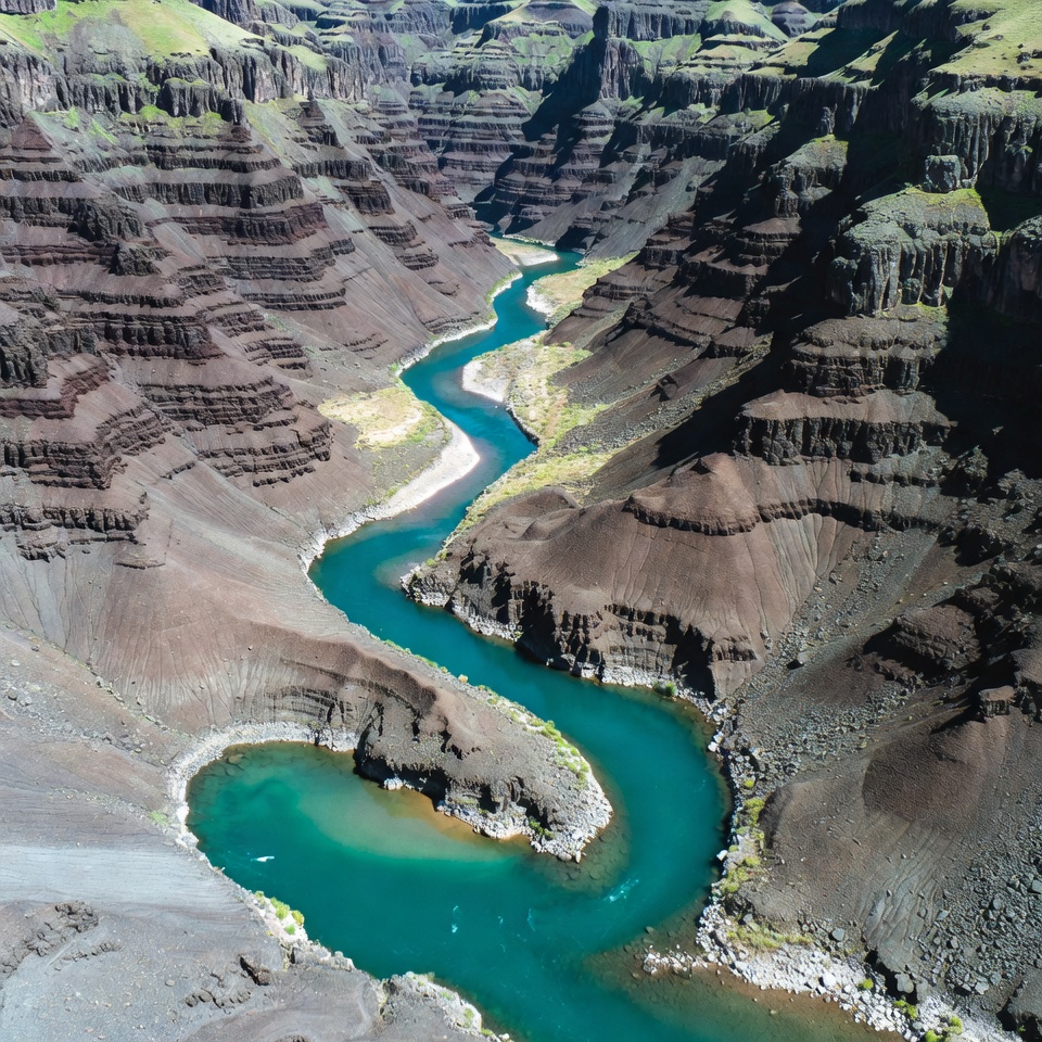 Turquoise River Winding Through Grand Canyon Turquoise River Winding Through Grand Canyon