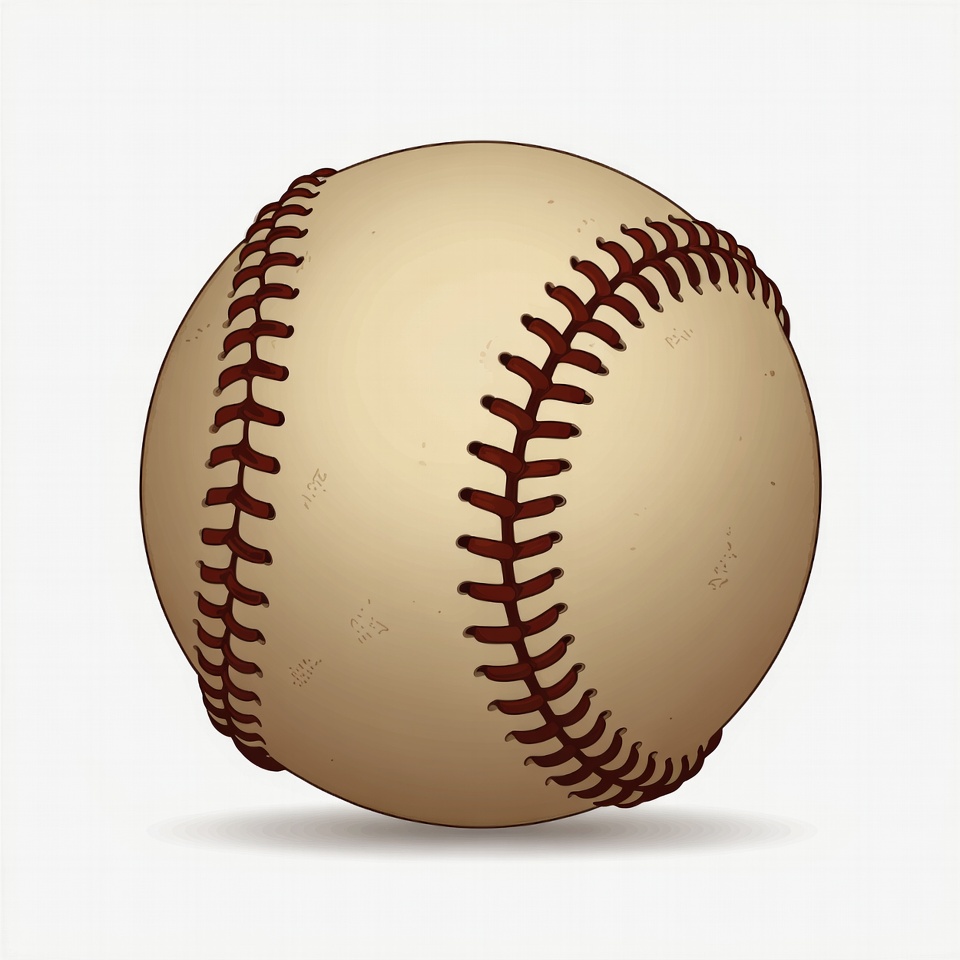 Baseball on white background Baseball on white background