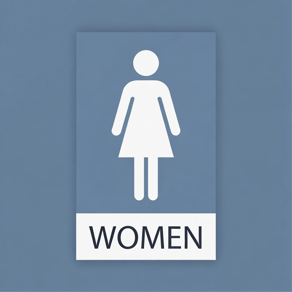 Women Restroom Sign Women Restroom Sign