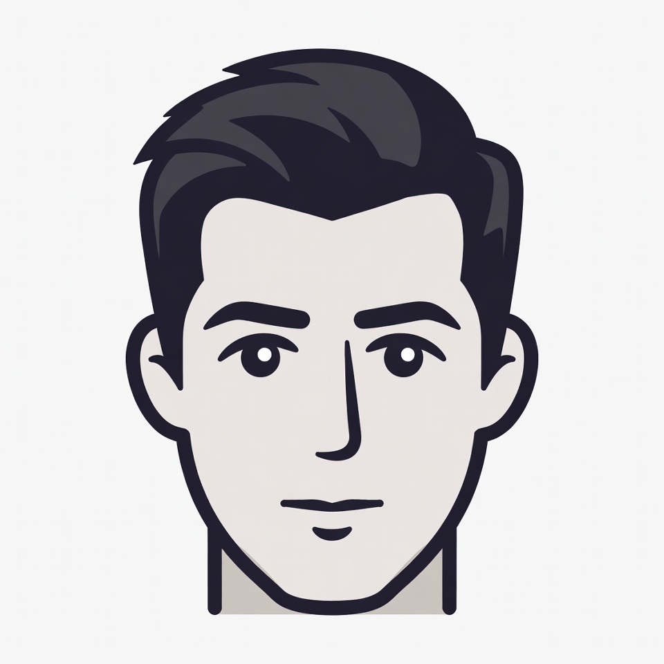 Cartoon man face illustration Cartoon man face illustration