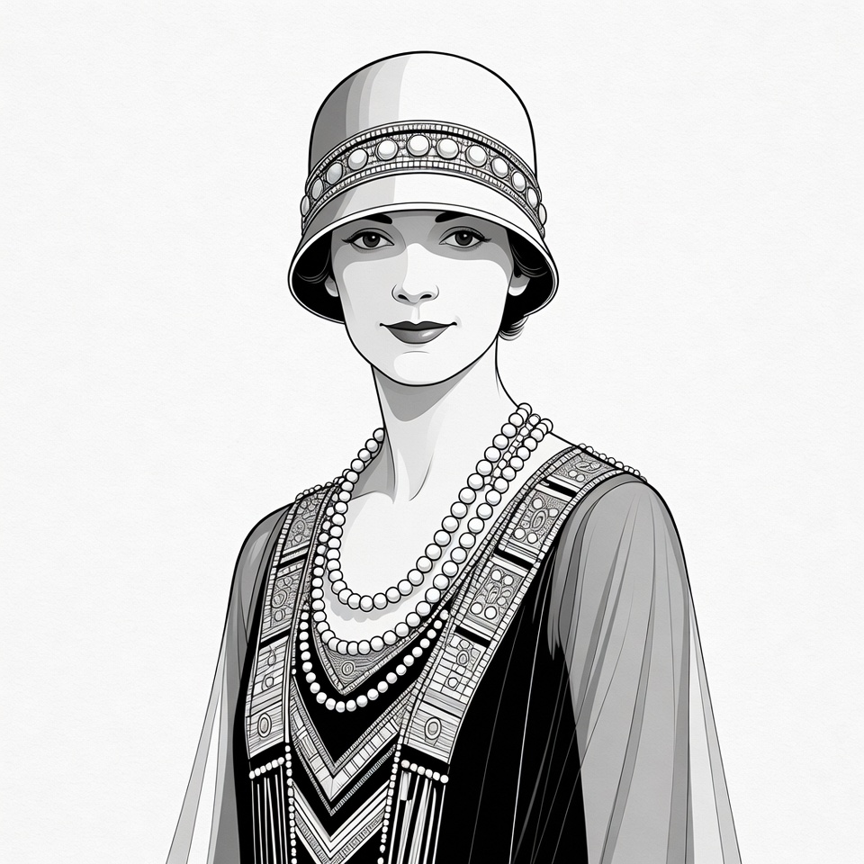 1920s Woman in Cloche Hat 1920s Woman in Cloche Hat