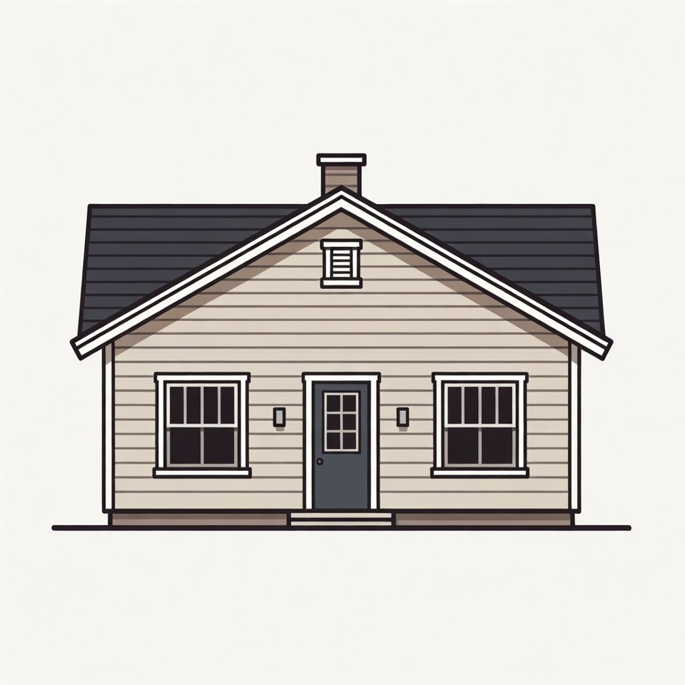 Simple Illustrated House Simple Illustrated House