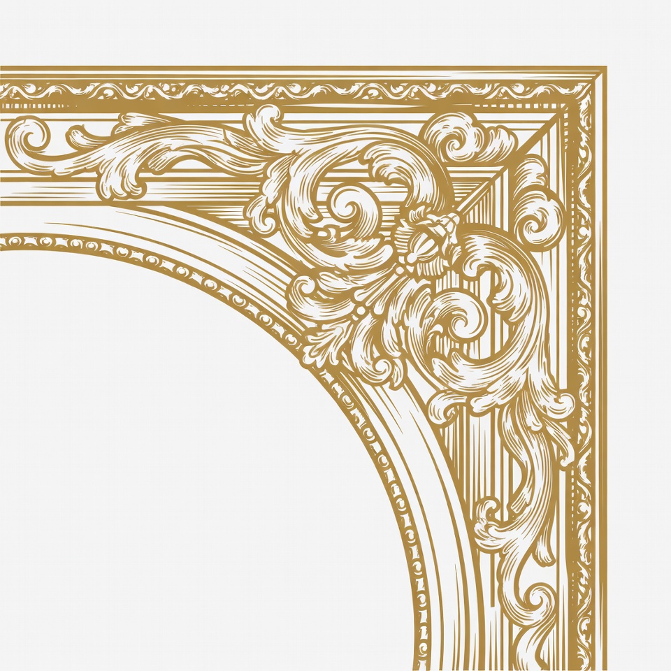 Ornate Golden Picture Frame Ornate Golden Picture Frame