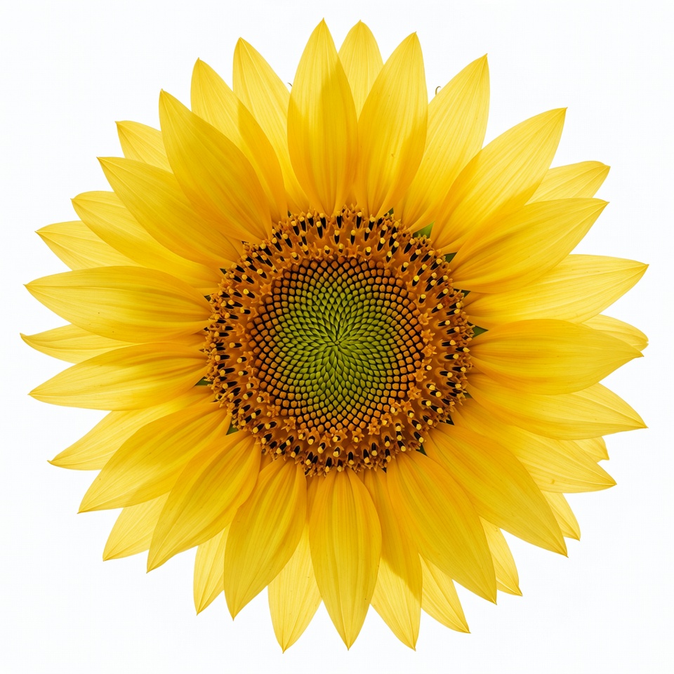 Sunflower on white background Sunflower on white background