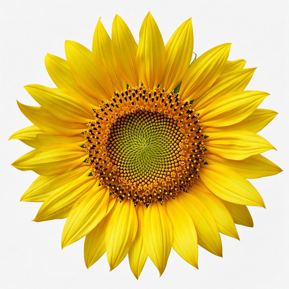 Yellow sunflower isolated on white Yellow sunflower isolated on white