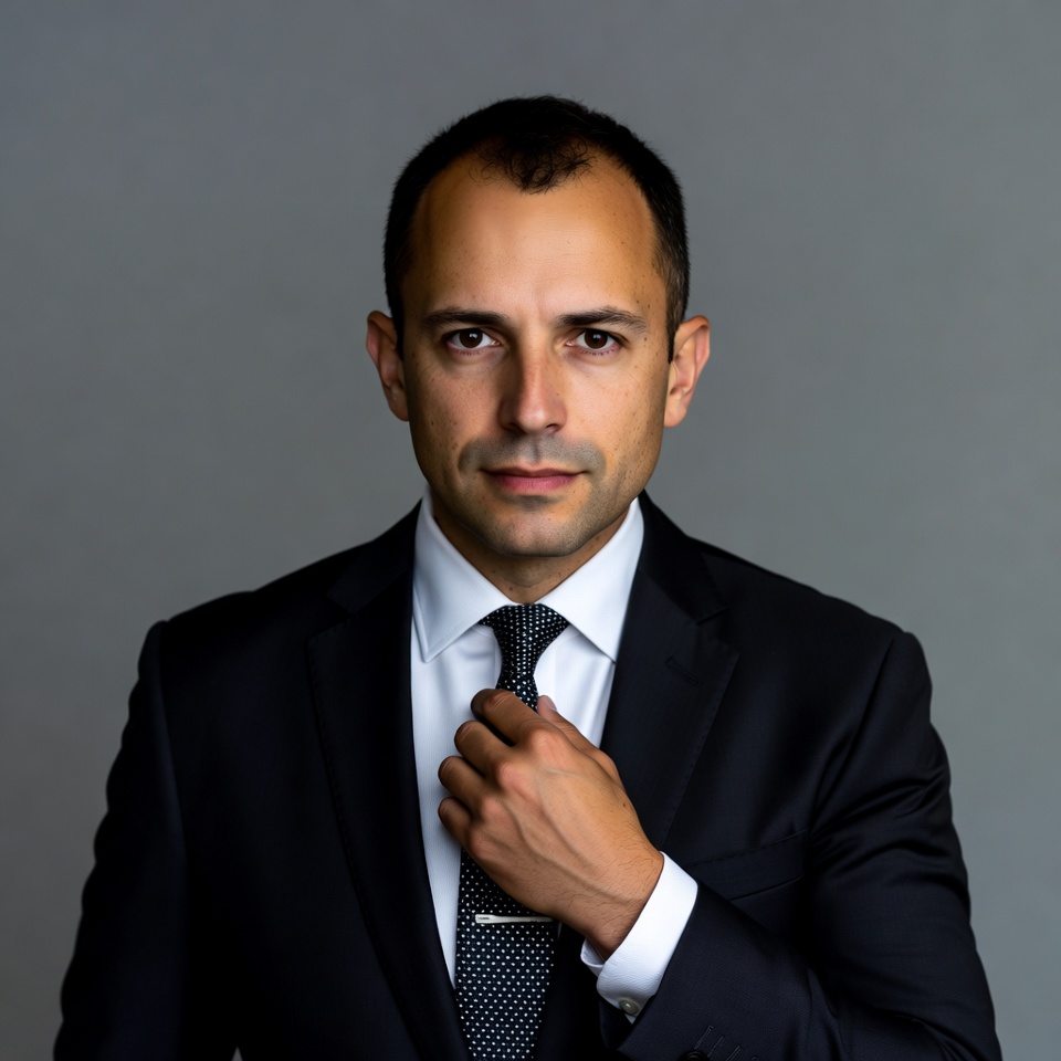 Man adjusting tie in suit Man adjusting tie in suit