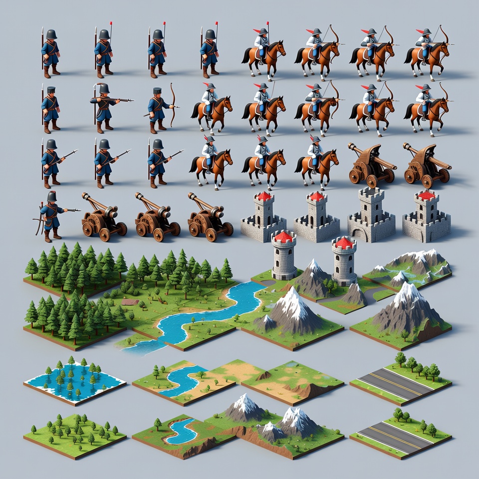 Medieval Army Game Assets Pack Medieval Army Game Assets Pack
