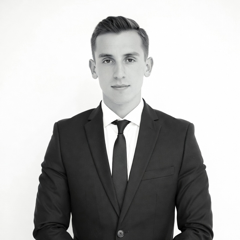 Young man in black suit Young man in black suit