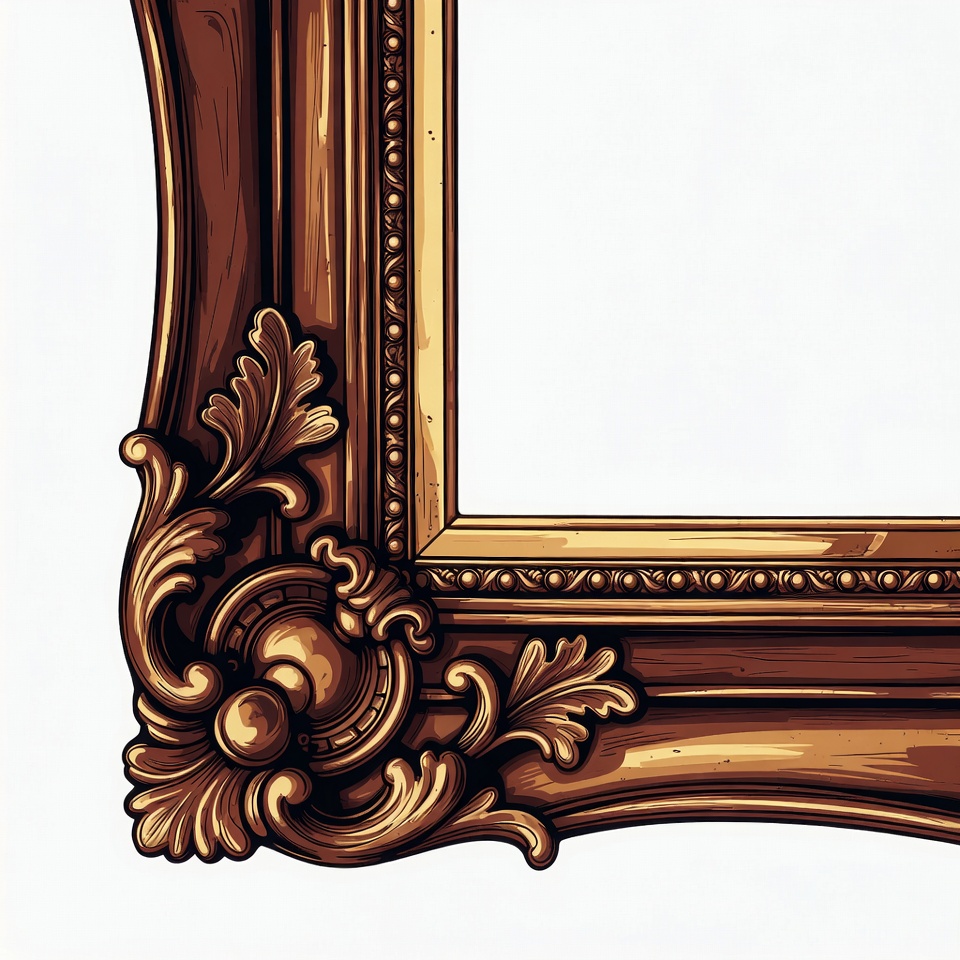 Ornate Wooden Picture Frame Ornate Wooden Picture Frame