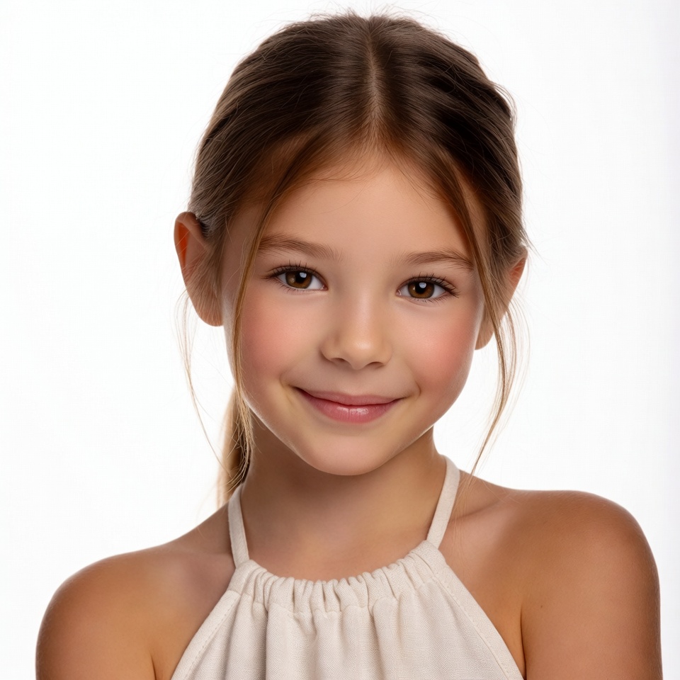 Smiling young girl portrait Smiling young girl portrait