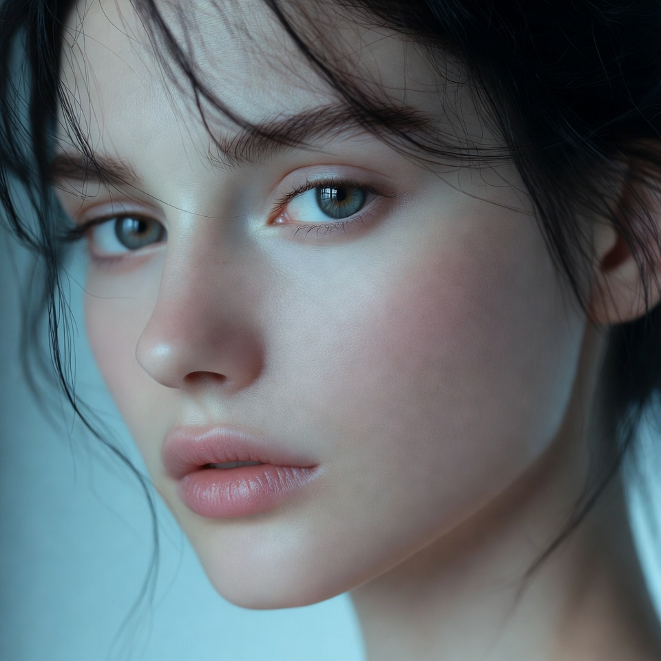 Close-up portrait of young woman Close-up portrait of young woman