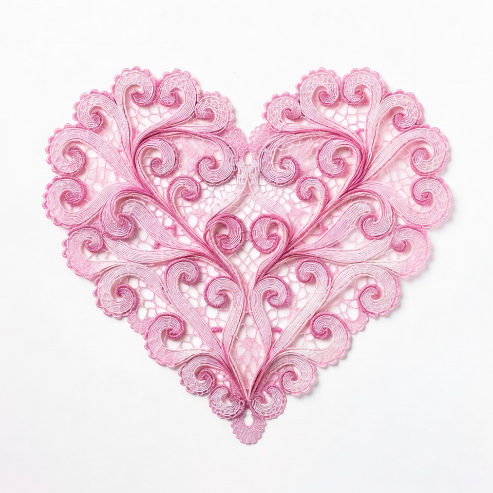 Pink Lace Heart Pink Lace Heart