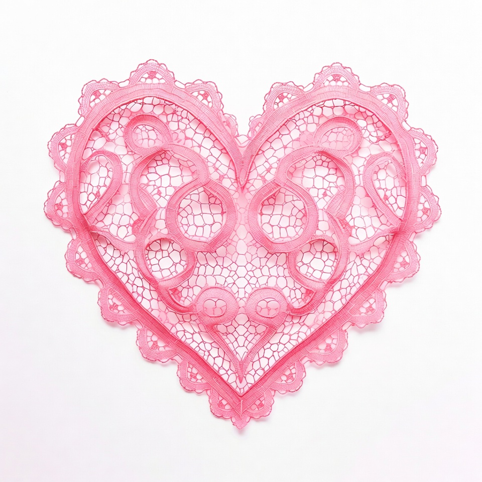 Pink Lace Heart Pink Lace Heart