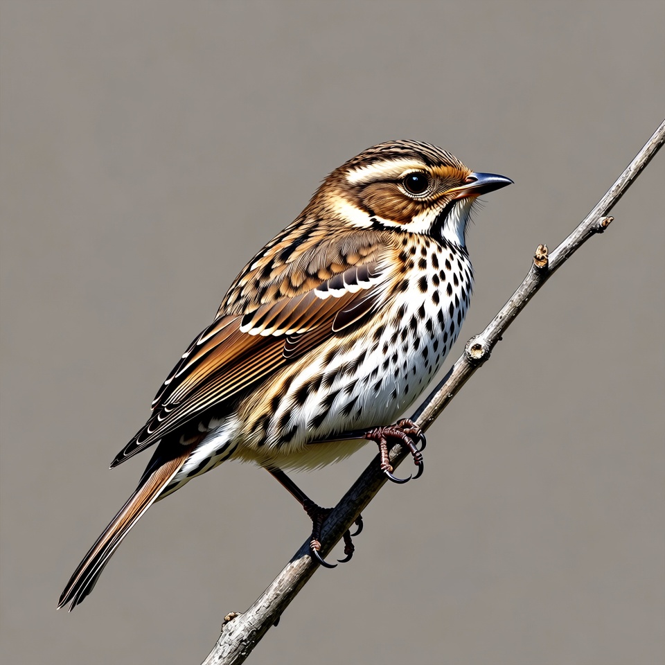 Rose-breasted Grosbeak perched on branch Rose-breasted Grosbeak perched on branch