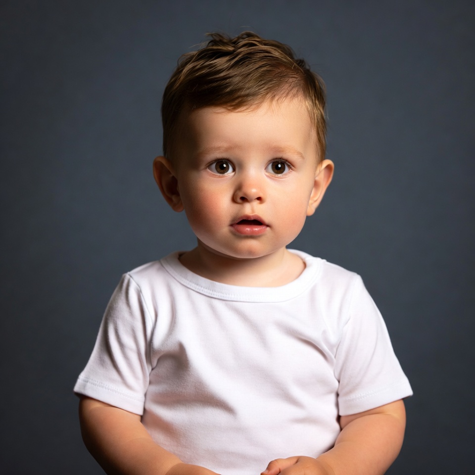 Baby boy with wide eyes Baby boy with wide eyes