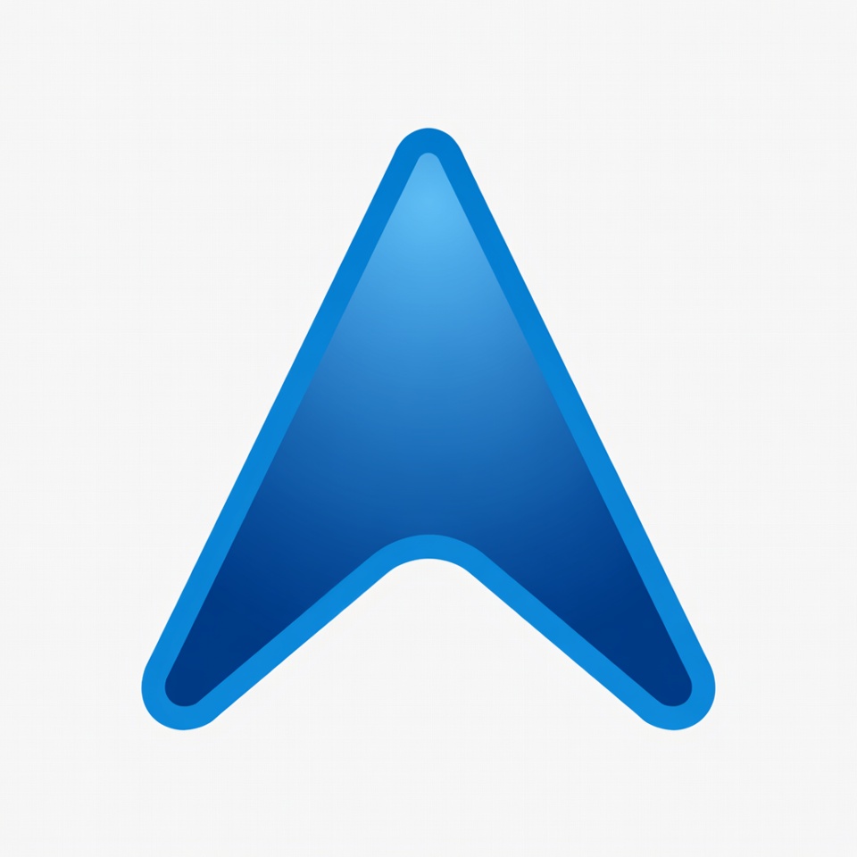 Blue upward arrow icon Blue upward arrow icon