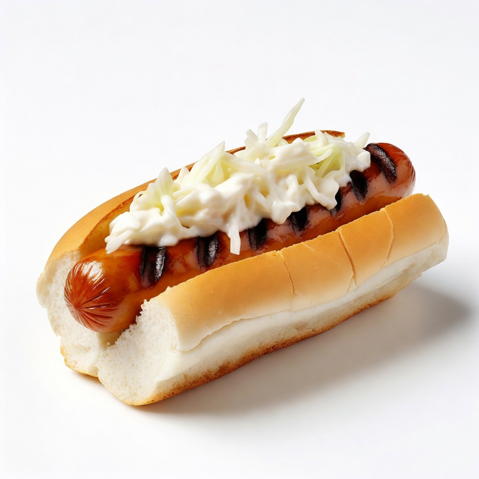 Grilled Hot Dog with Coleslaw Grilled Hot Dog with Coleslaw