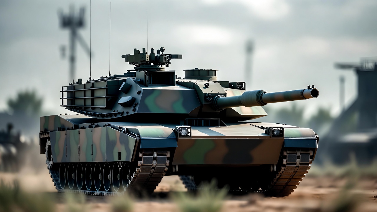 M1 Abrams Tank in Desert M1 Abrams Tank in Desert