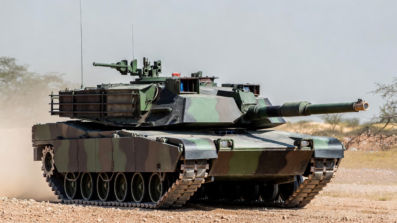 M1 Abrams Tank in Desert M1 Abrams Tank in Desert