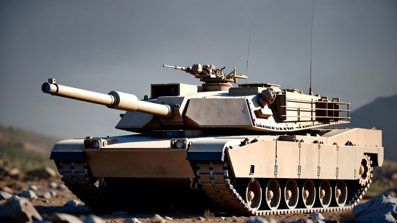 M1 Abrams Tank in Desert M1 Abrams Tank in Desert