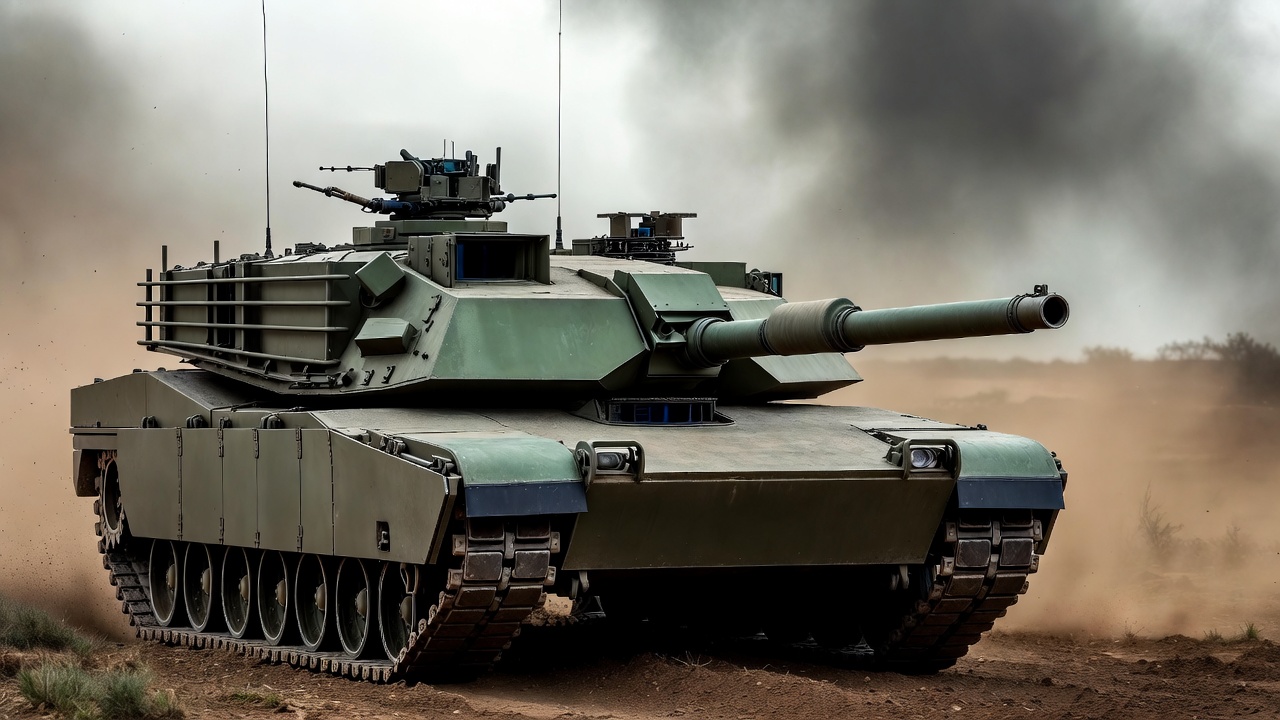 M1 Abrams Tank in Desert M1 Abrams Tank in Desert