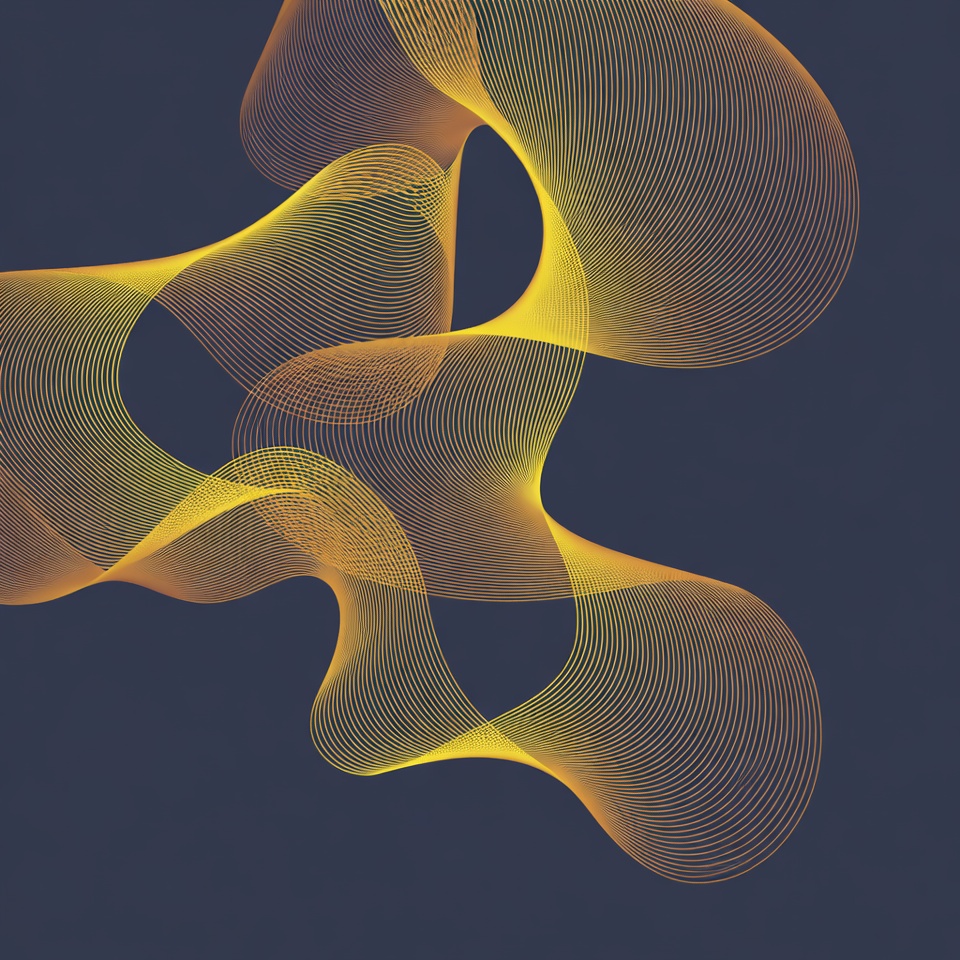 Abstract Orange Wave Lines on Navy Abstract Orange Wave Lines on Navy