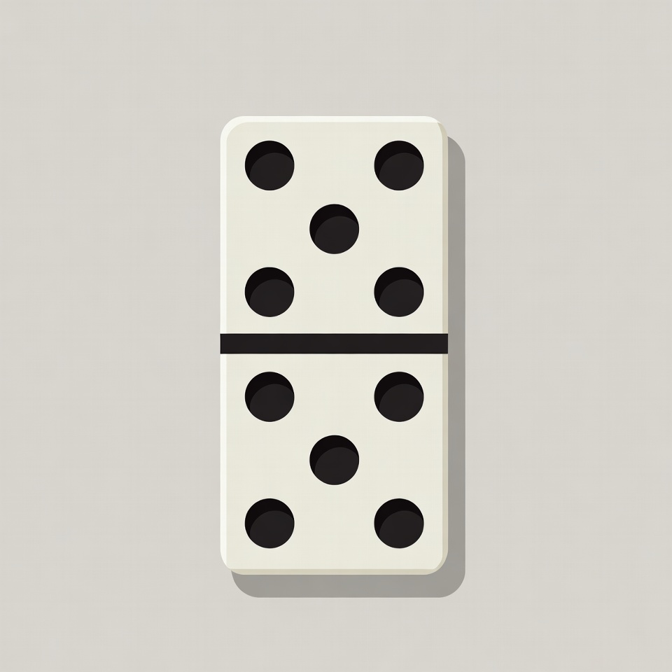 Double Six Domino Tile Double Six Domino Tile