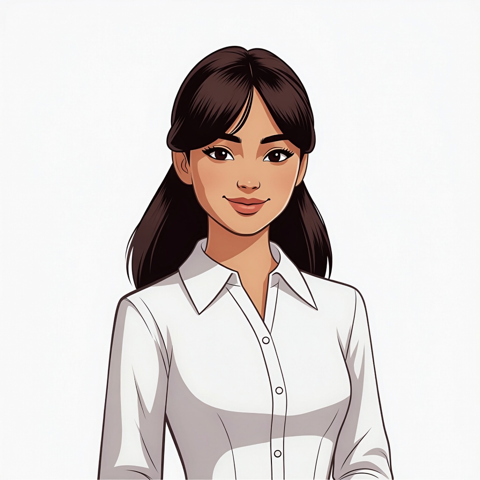 Asian woman in white blouse Asian woman in white blouse