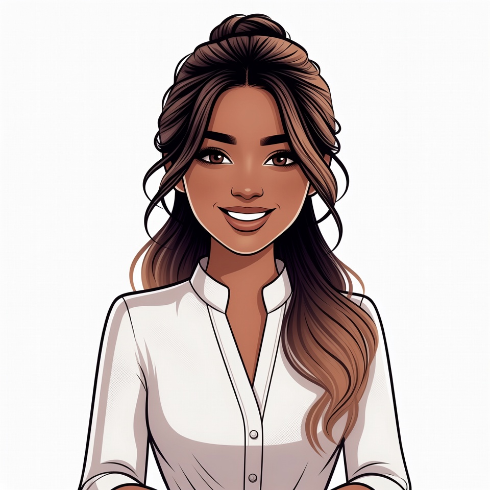 Smiling Asian woman in white blouse Smiling Asian woman in white blouse